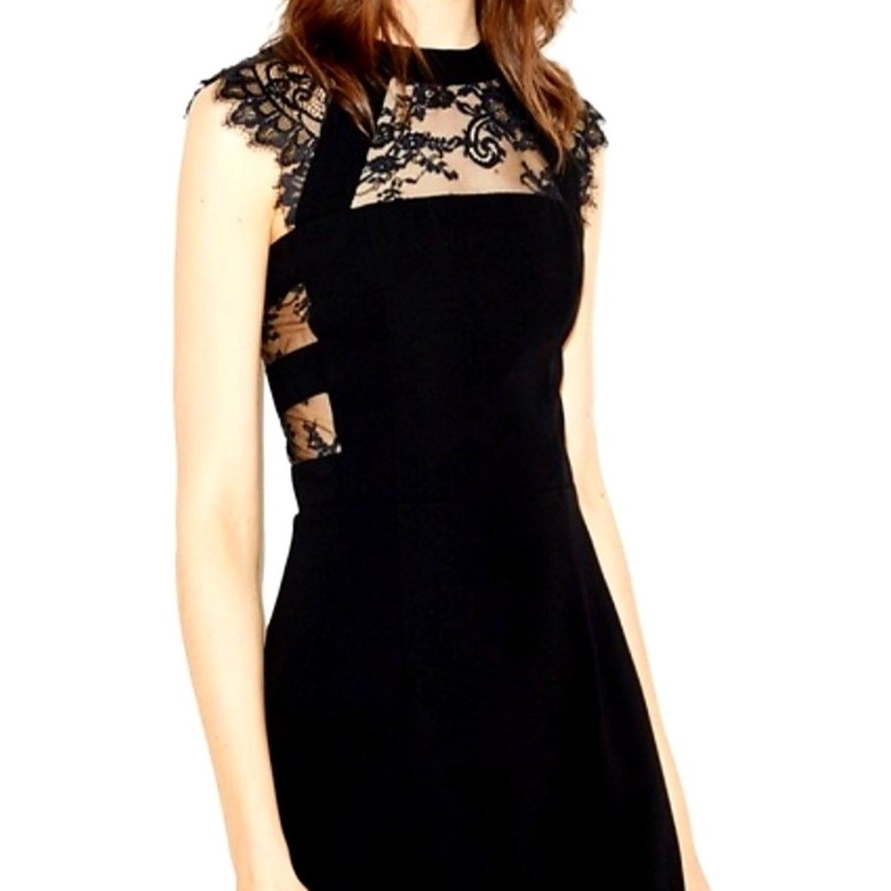 The Kooples Royal Blue Lace Adorned Dress